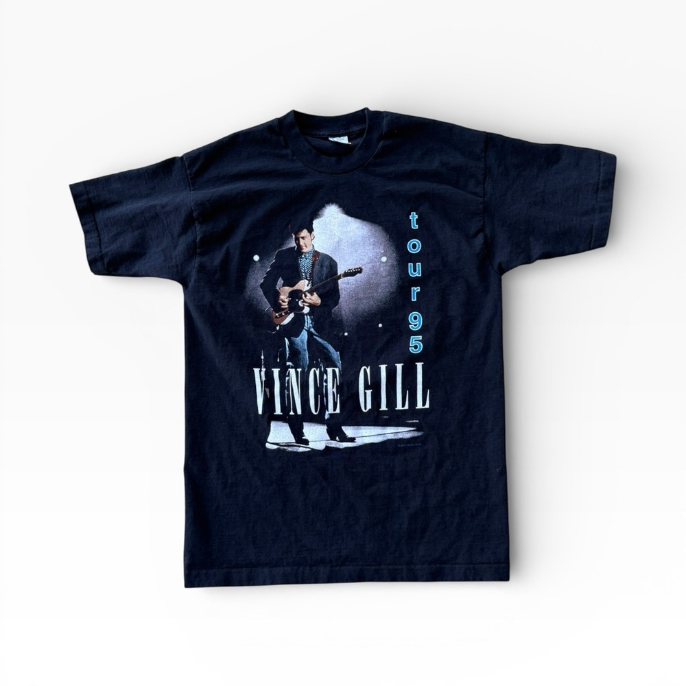 VINTAGE '95 VINCE GILL PICTURE TOUR MADE IN USA SINGLE STITCH TEE LARGE